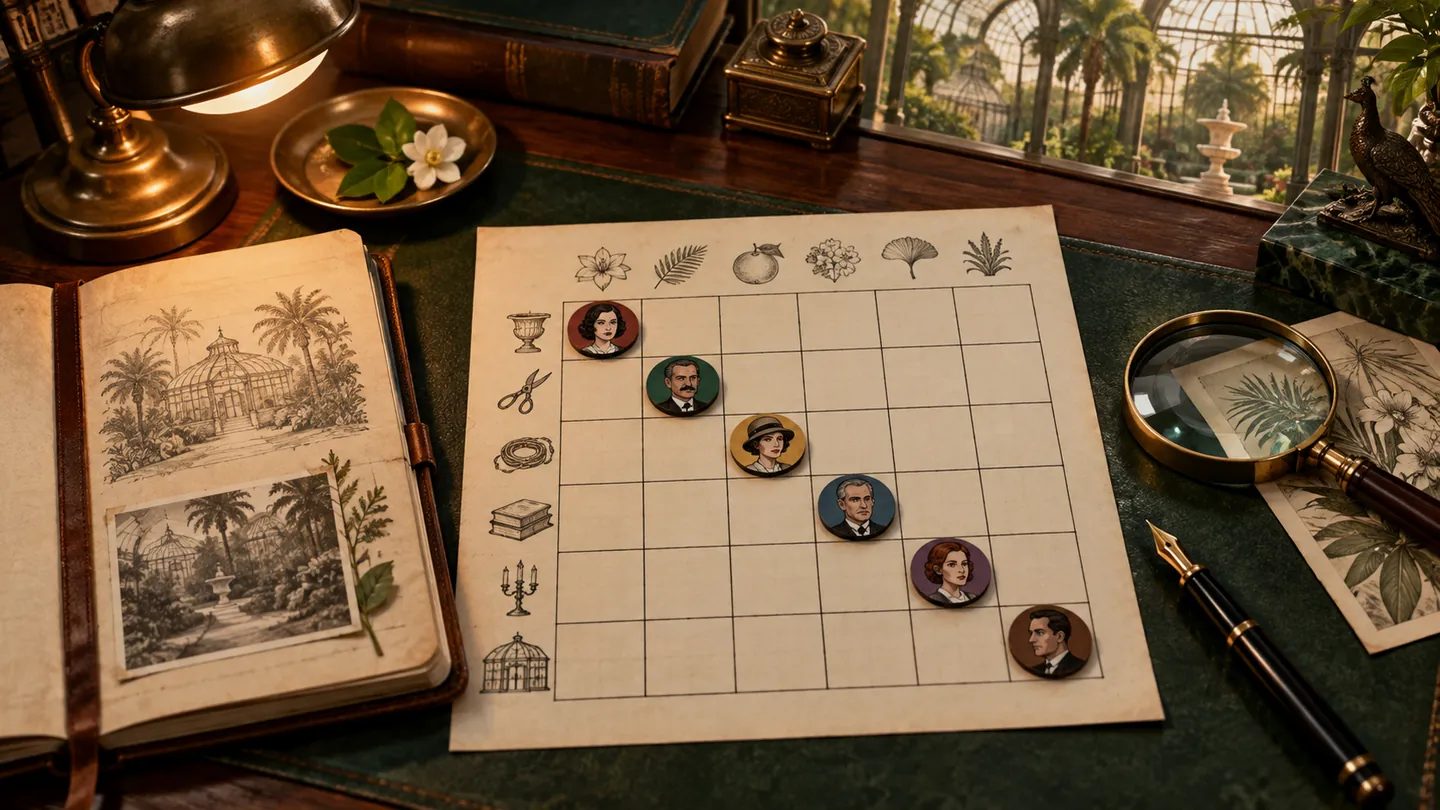 Tablero Murdoku resuelto paso a paso